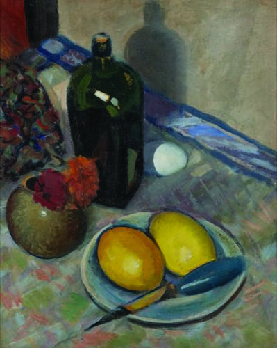 JOHN WEEKS Still Life with Cosy and Lemons