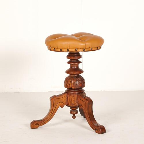 A Victorian Piano Stool