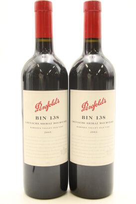 (2) 2003 Penfolds Bin 138 GSM Grenache Shiraz Mourvedre, Barossa Valley
