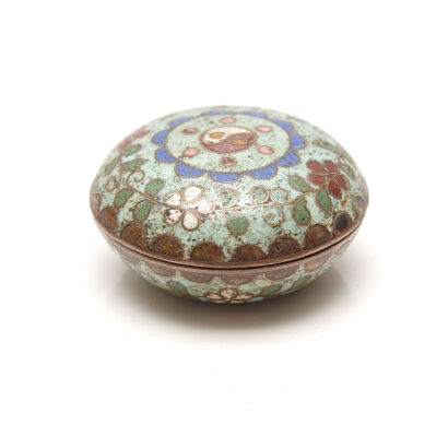 A Late-Qing Dynasty Cloisonné Vase