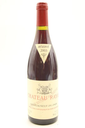 (1) 2003 Chateau Rayas Chateauneuf-du-Pape Reserve, Rhone