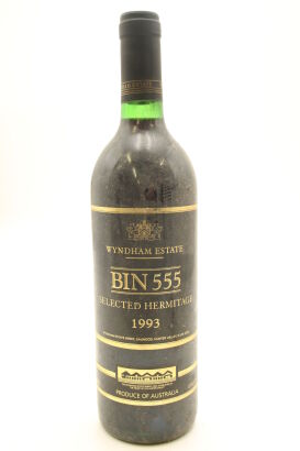 (1) 1993 George Wyndham Bin 555 Shiraz, South Eastern Australia