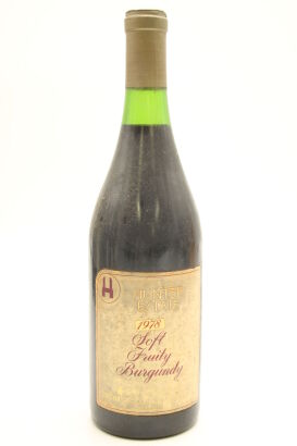 (1) 1978 Hunter Estate Soft Fruity Burgundy, Hunter Valley