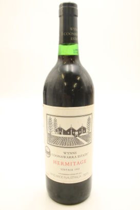 (1) 1992 Wynns Coonawarra Estate Hermitage Cabernet Sauvignon, Coonawarra