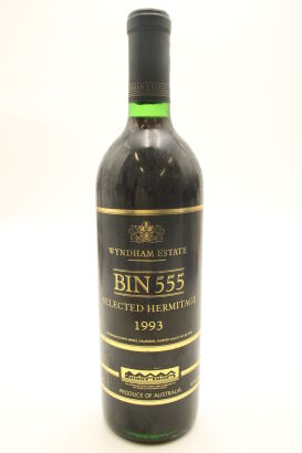 (1) 1993 George Wyndham Bin 555 Selected Hermitage, South Eastern Australia