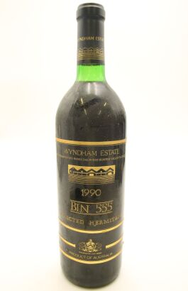 (1) 1990 George Wyndham Bin 555 Selected Hermitage, South Eastern Australia