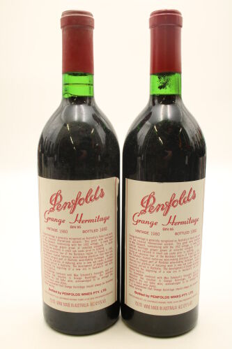 (2) 1980 Penfolds Grange Bin 95, Australia [JR18]
