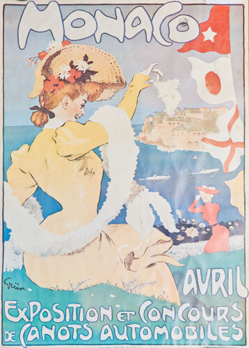 Jules Gr&uuml;n - Monaco Exposition et Concours de Canots Automobiles Poster