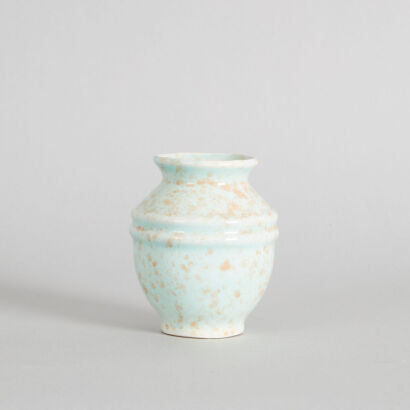 A Small Crown Lynn Trickle Glaze Vase
