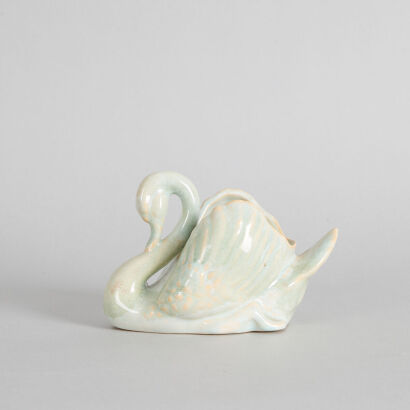 A Crown Lynn Trickle Glazed Swan