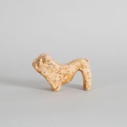 A Rare and Early Trickle Glazed Bulldog