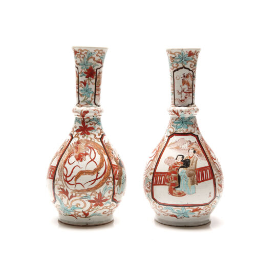 A Pair of Japanese Vases