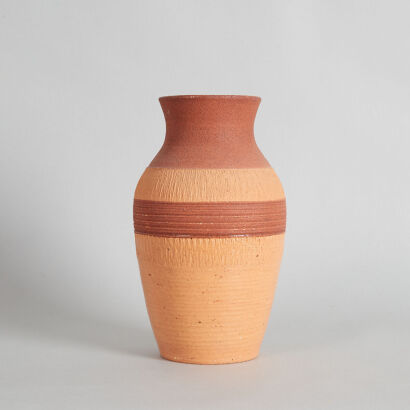 A Crown Lynn Hand-Potted Vase by Arthur Rhodes