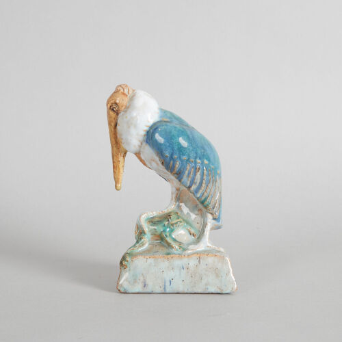 A Rare Stoneware Stork Designed by Stella Rebecca Croft