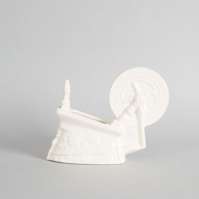 A Crown Lynn Hand-Potted Spinning Wheel Posie Vase