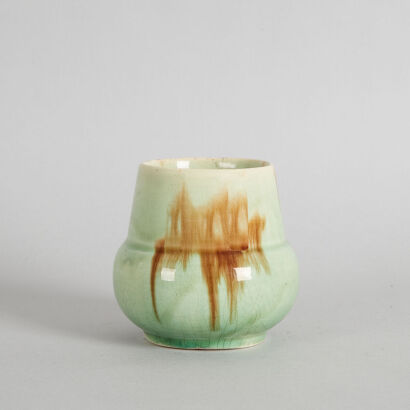 A Crown Lynn Trickle Glaze Vase