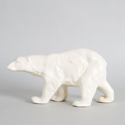 A Titian Ware Polar Bear Figure