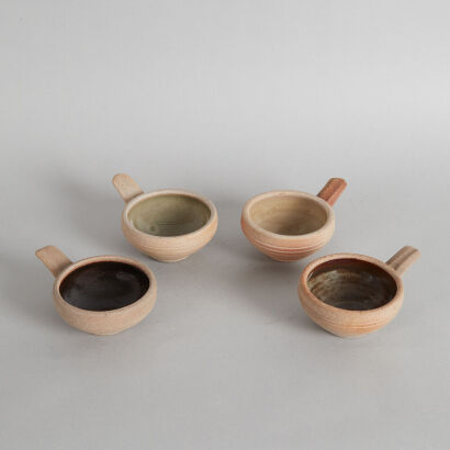 A Collection of Four Leach Pottery Ladles