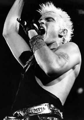 Billy Idol performing at Mt Smart Supertop, Auckland