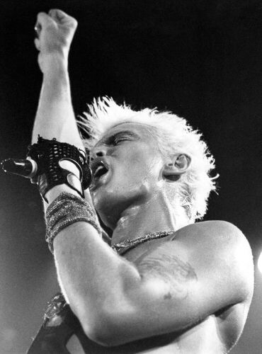 Billy Idol performing at Mt Smart Supertop, Auckland