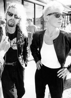 Dave Stewart and Annie Lennox of the Eurythmics, Wellington