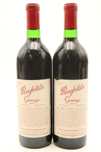 (2) 1990 Penfolds Grange Bin 95, Australia [JR18] [RP995] [JO97] [BC96]