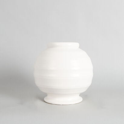 A Football Vase by Ernest Shufflebotham for Crown Lynn