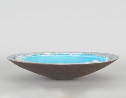 A Len Castle Crater Lake Bowl