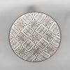 A Steven Scholefield Wall Plate with Theo Schoon Stamp Design