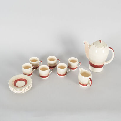 A Susie Cooper Art Deco Coffee Set