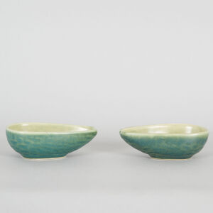 A Pair of Vintage Avocado Vessels