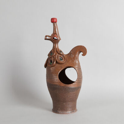 A Ceramic Rooster Vase