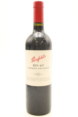(1) 2001 Penfolds Bin 407 Cabernet Sauvignon, South Australia