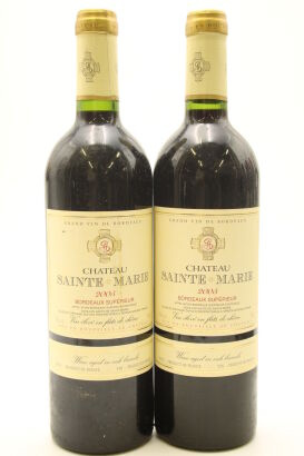 (2) 2005 Chateau Sainte-Marie Bordeaux Superieur Vieilles Vignes, Bordeaux