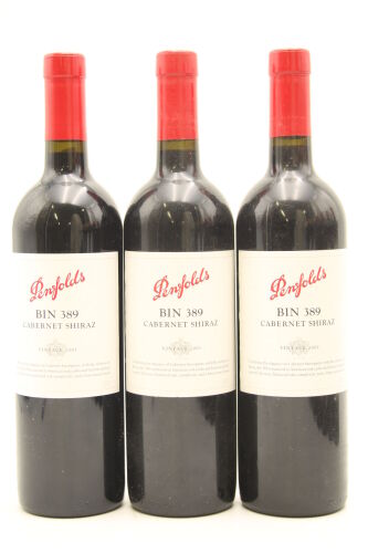 (3) 2001 Penfolds Bin 389 Cabernet Shiraz, South Australia