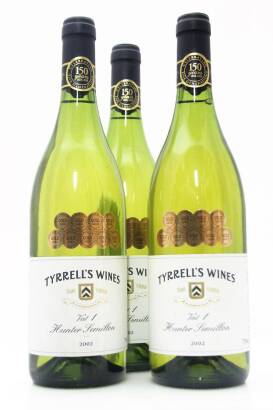 (3) 2002 Tyrrell's Vat 1 Semillon
