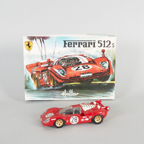 Assembled Ferrari 512 S Heller Model 1/24