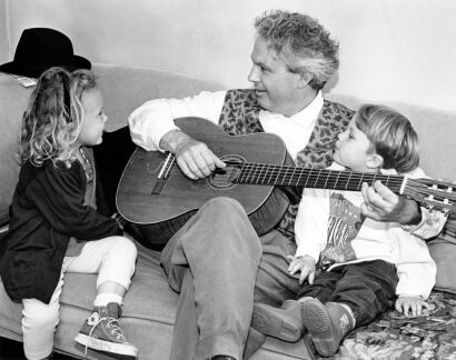 Mike Chun with children Georgia and Barnaby