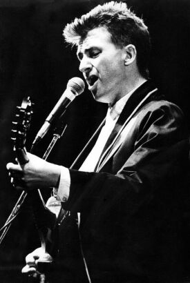 Neil Finn of Crowded House performing in Wellington