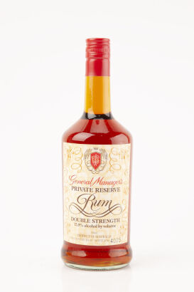 (1) CSR General Manager's Private Reserve Double Strength Rum 750ml, 75.9% abv