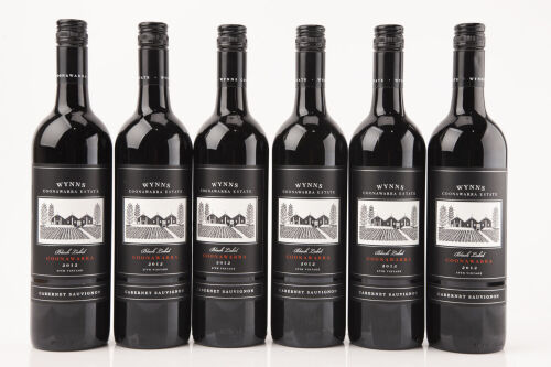 (6) 2012 Wynns Black Label Cabernet Sauvignon, Coonawarra 