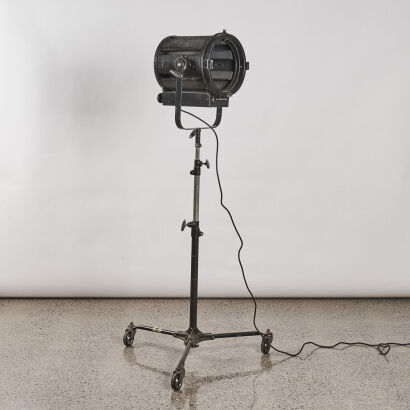 A Vintage RDS Stage Light With Tripod