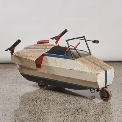 A Vintage Spaceship Pedal Car