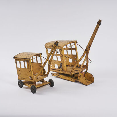 A Pair of Triang Crane Toys