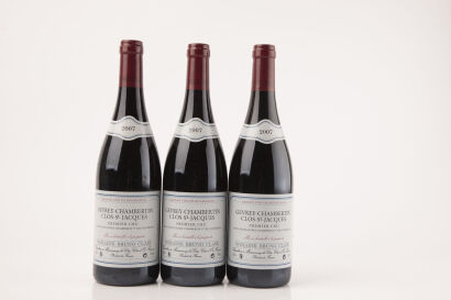 (3) 2007 Bruno Clair Gevrey Chambertin 1er Cru Clos St Jacques, Cote de Nuits