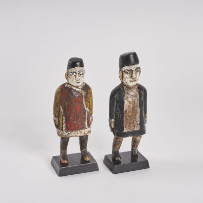 A Pair Of Indonesian Standing Figures