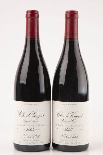 (2) 2005 Nicolas Potel Clos de Vougeot Grand Cru, Cote de Nuits