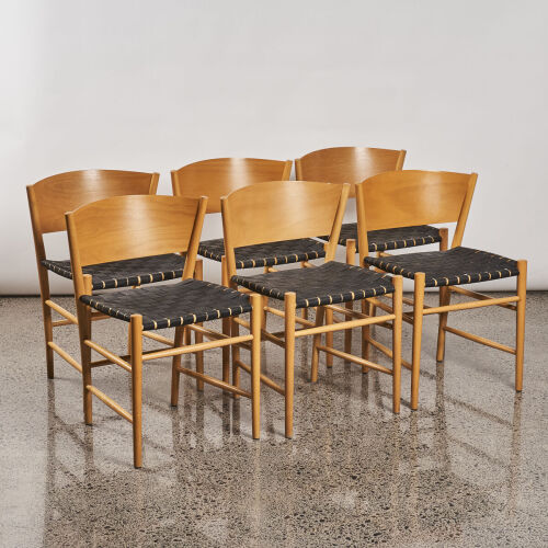 A Set of Six Tom Stepp 'Jive' Dining Chairs for Kvist Mobler