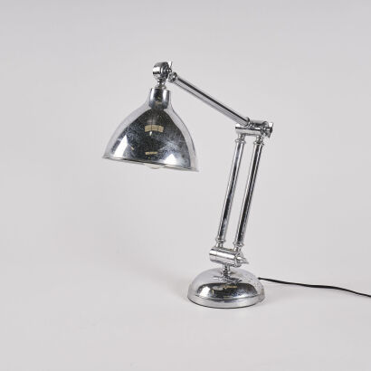 A Mid-Century Chrome Table Lamp