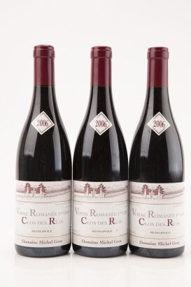 (3) 2006 Michel Gros Vosnee Romanee 1er Cru Clos des Reas Monopole, Cote de Nuits